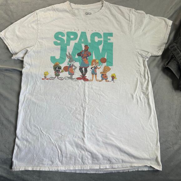 Space Jam Vintage Graphic Tee Looney Toon Size M - Picture 1 of 7